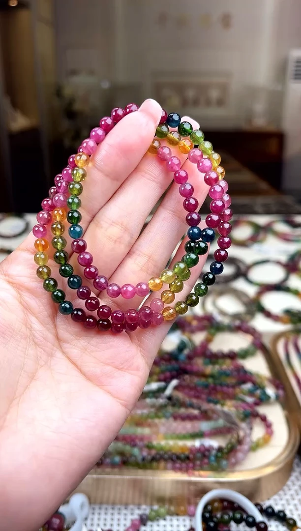 【闪购商品】碧玺/未镶嵌5mm+碧玺多圈多样性发货