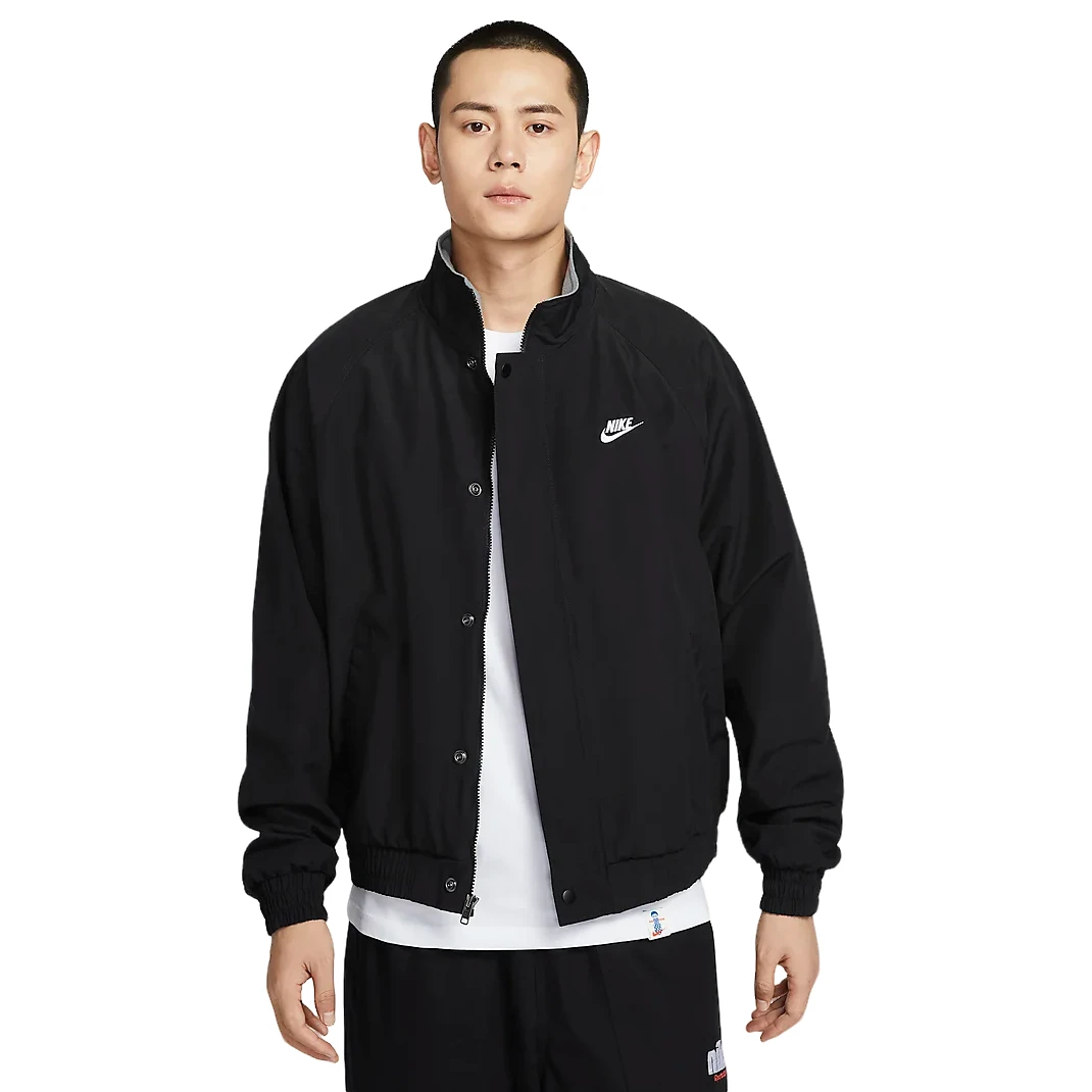 NIKE/耐克官方 Club Futura 男子摇粒绒里料加绒夹克-FZ0657-010