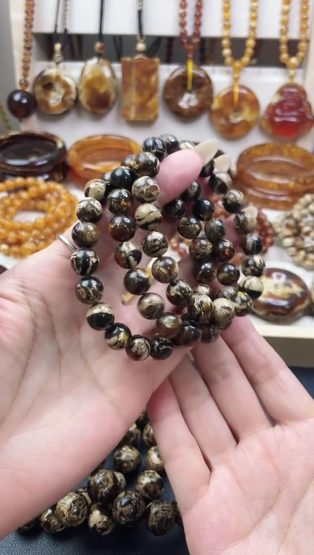 无非金属黑花卡10的手串发其一1