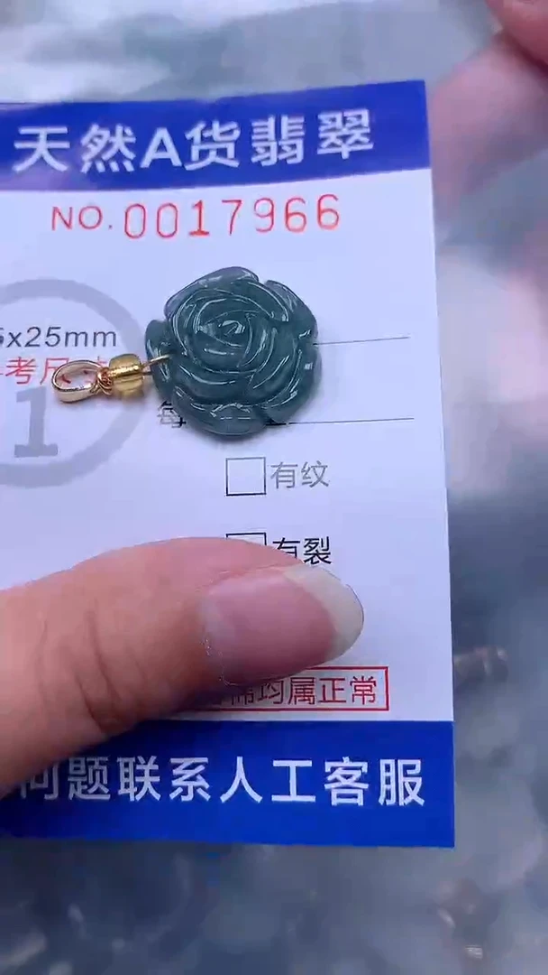 翡翠未镶嵌吊坠(不含链)1