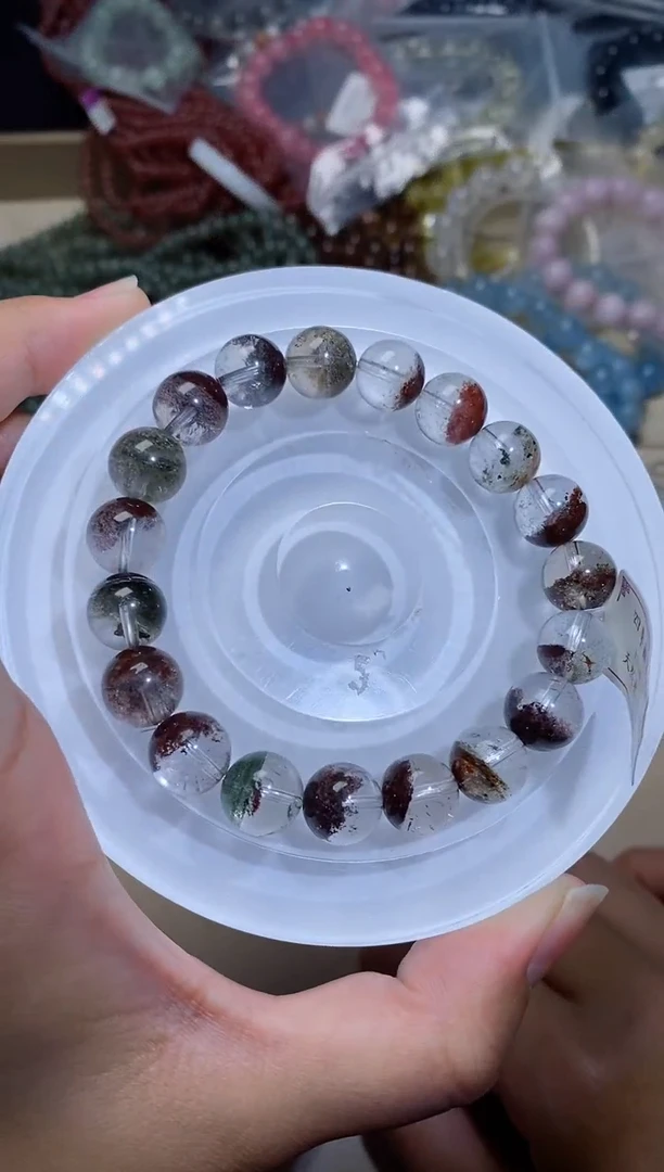 水晶手串未镶嵌四季幽灵10+mm