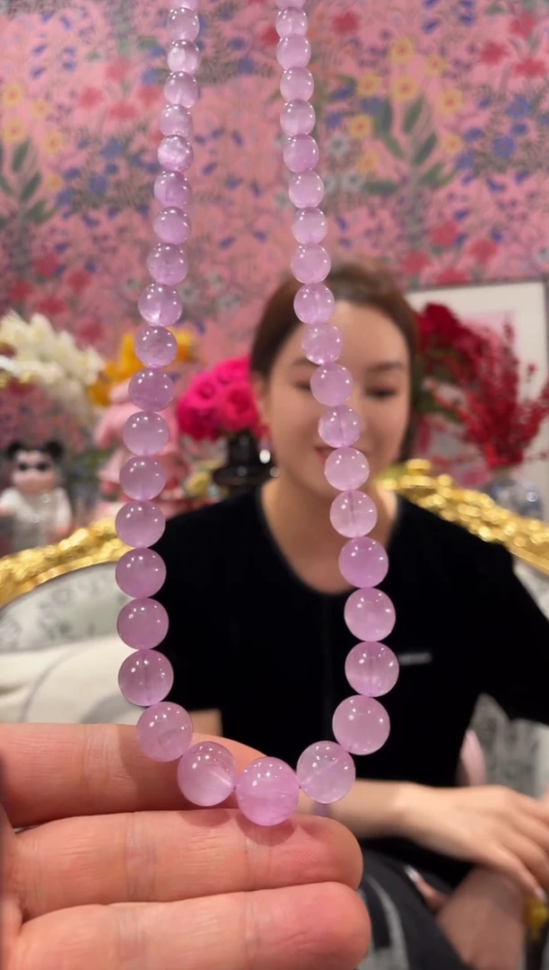 【闪购商品】锂辉石塔链银S925镶嵌紫锂辉塔链