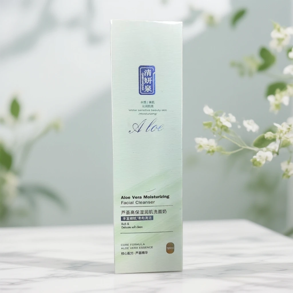 清妍泉芦荟高保湿润肌洗面奶120ml