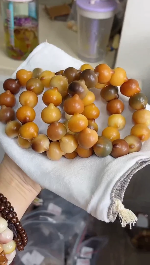 菩提根/象牙果手串x99干磨猫猫头20mm手串 默认x1
