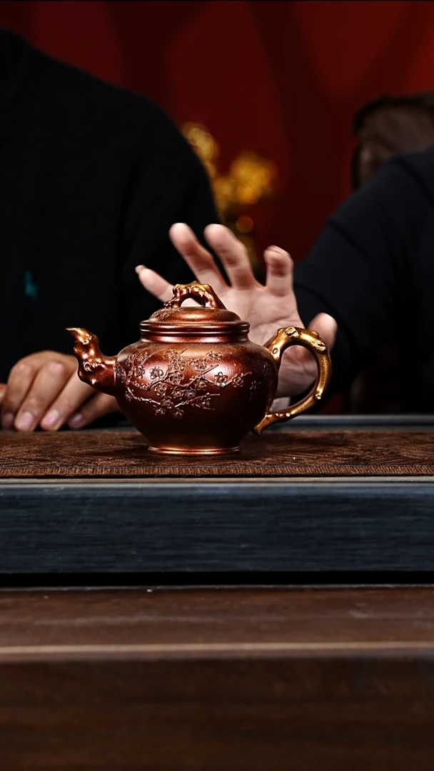 宜兴紫砂YHY 金贝烧 报春 350cc