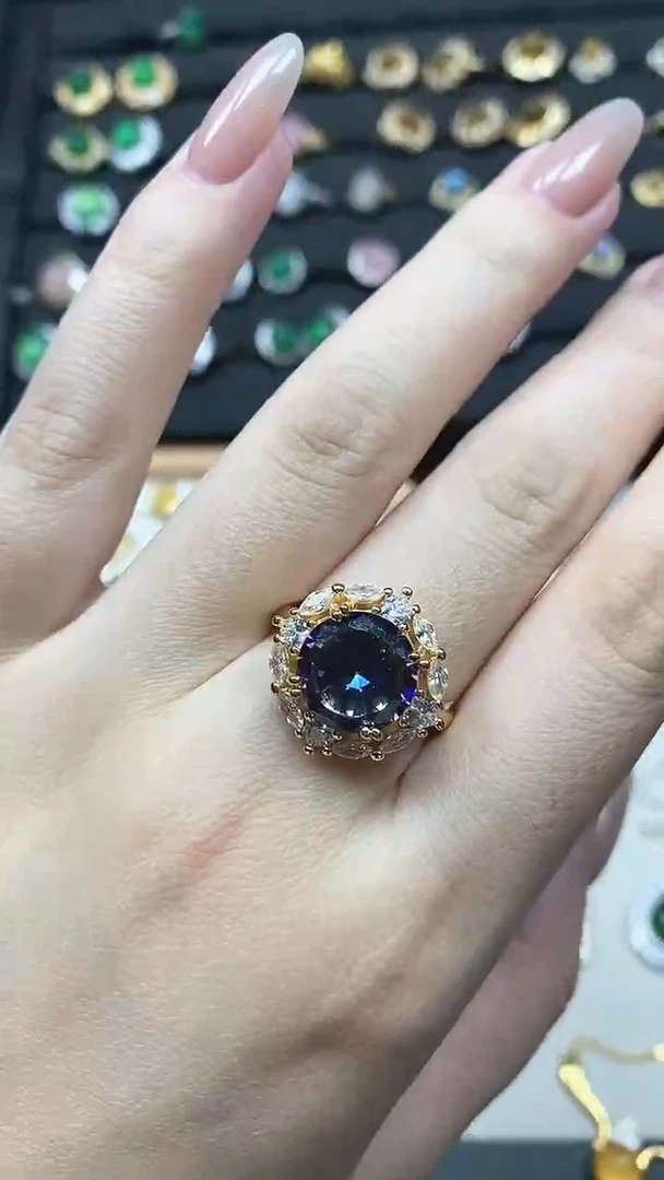 未镶嵌天然锆石戒指多样性发货拍一发一