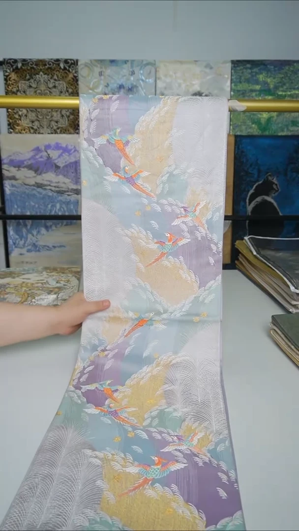 织绣织锦63芦苇鸟。