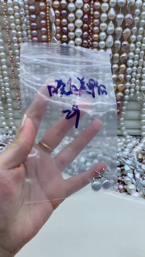 银S925镶嵌淡水珍珠耳饰晓***店耳饰多样性发其一