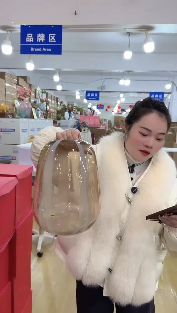 【闪购商品】无铅玻璃甄选花器-c-早4