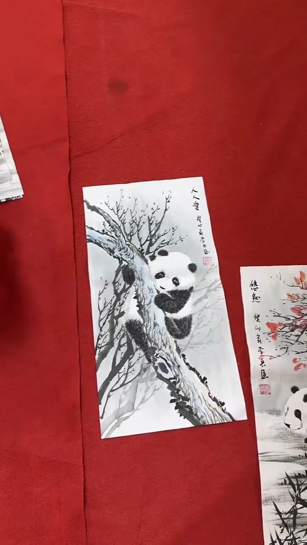 国画国画字画小姐姐真好看