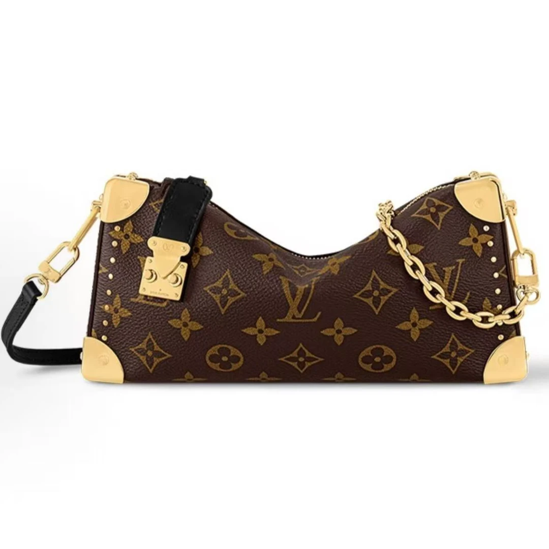 99新 LouisVuitton/路易威登 安洁利路易威登老花新款side trunk