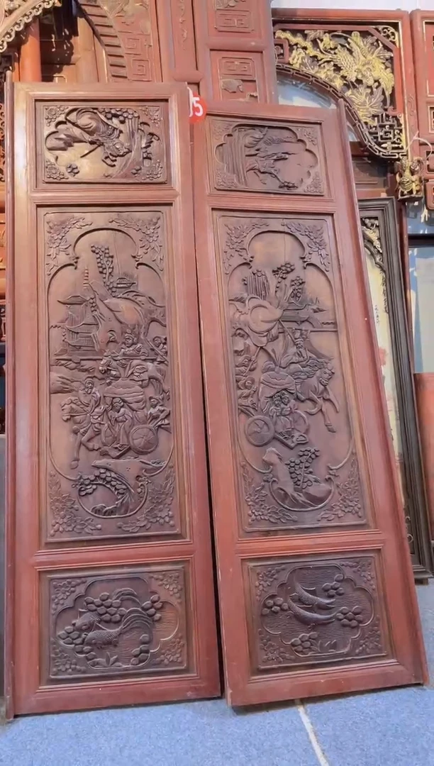 【闪购商品】香樟木老木雕老物件花板