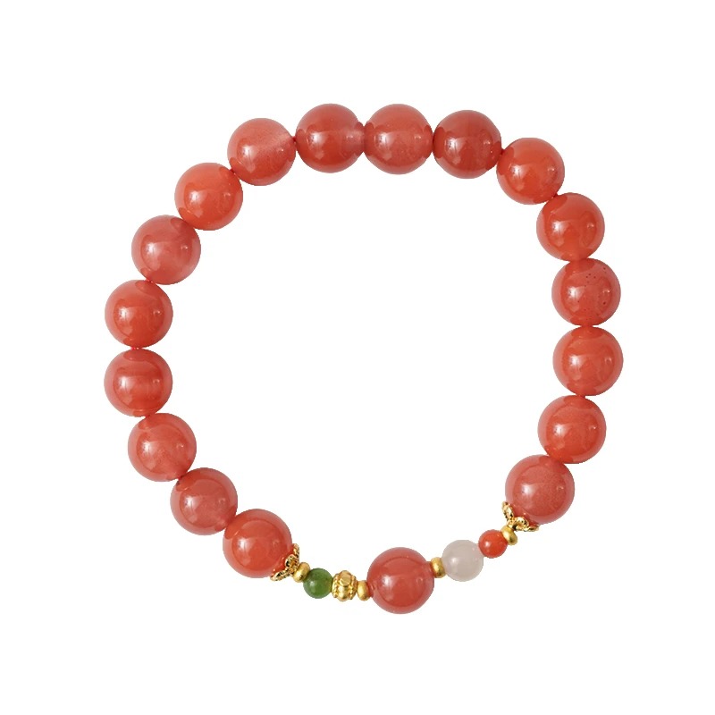 老君山【相见欢】南红单圈手串9-10mm