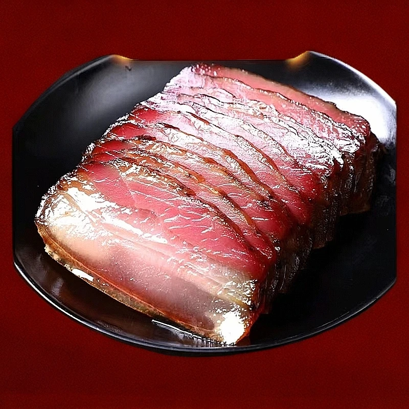 重庆开州高山腊五花肉500g袋重庆特产三线肉柴火烟熏腊肉咸肉