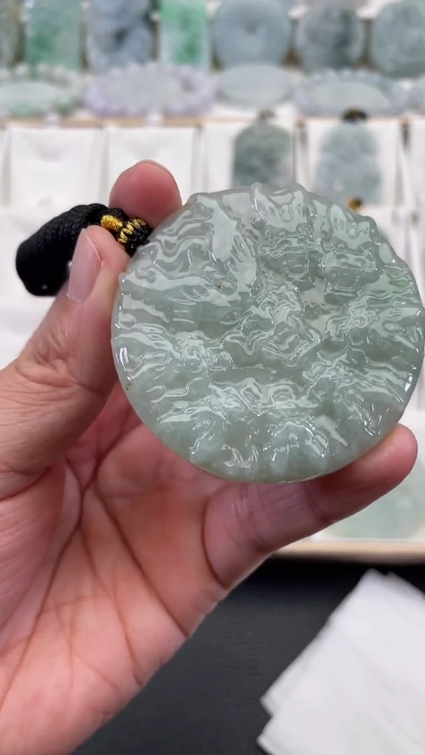 颈饰未镶嵌翡翠天然缅甸翡翠A货161