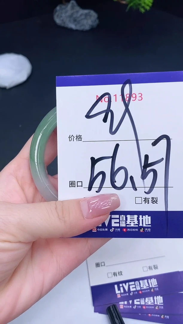 未镶嵌手镯翡翠11893