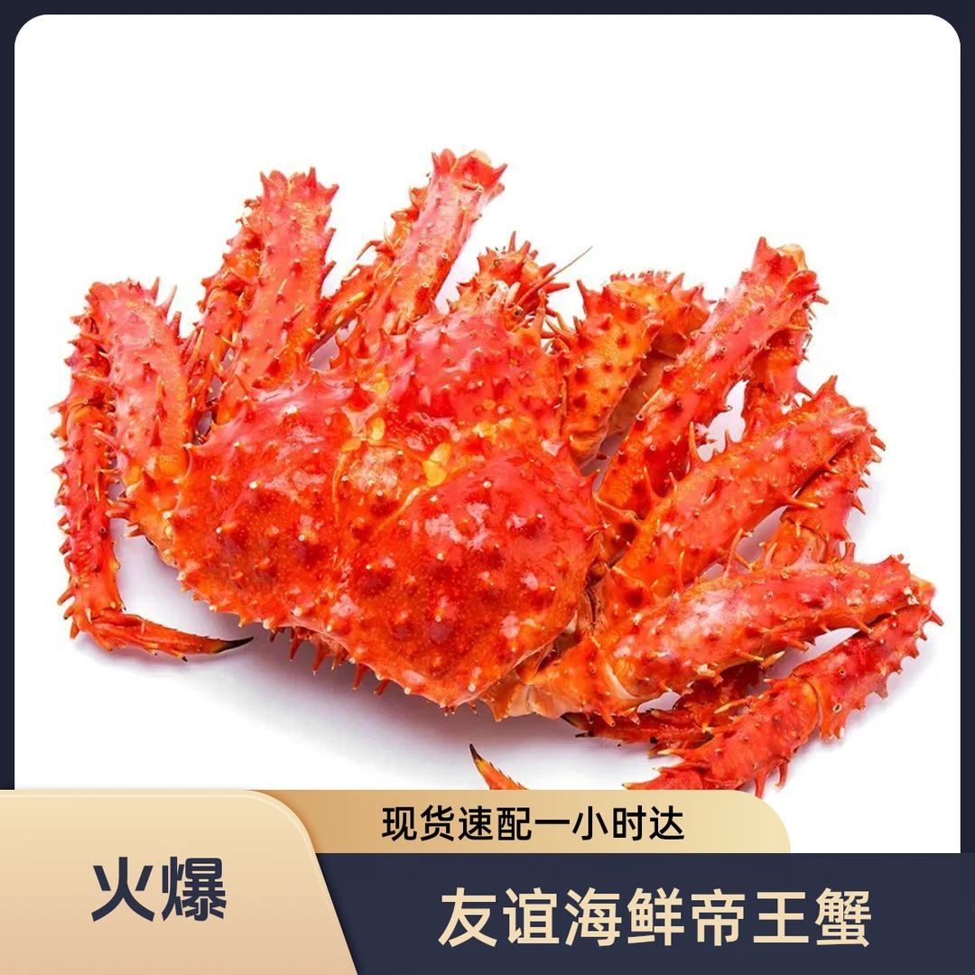 【友谊海鲜】鲜活帝王蟹  一斤