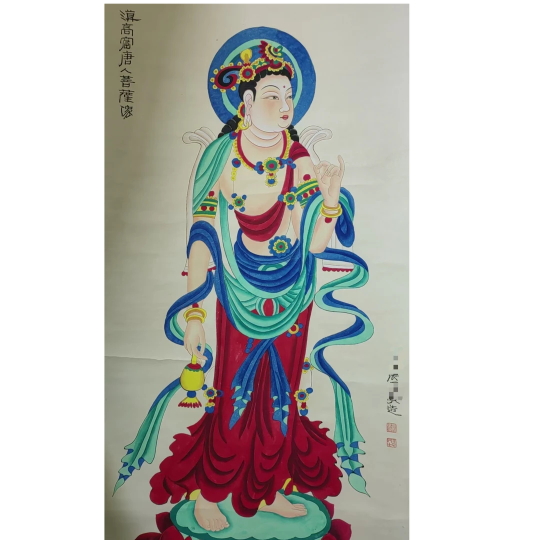 张 款人物立轴135*65约7.8平尺