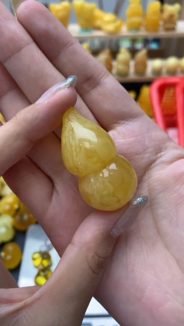 琥珀未镶嵌珠宝奇石123琥珀蜜蜡大瑕疵花粉