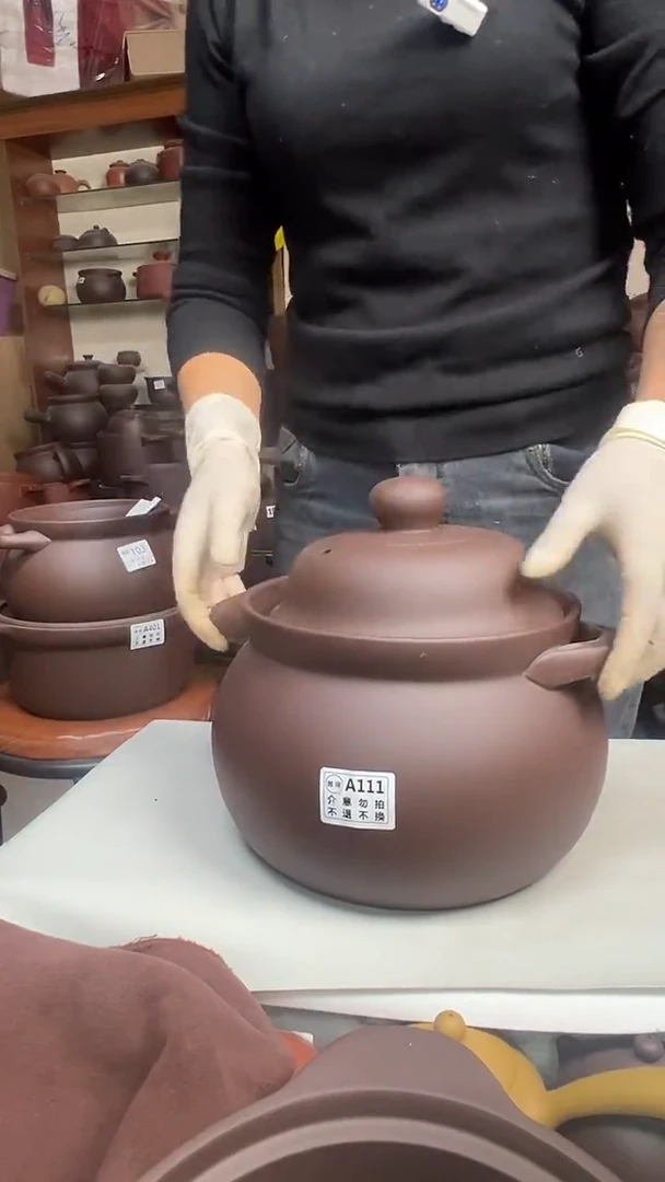 宜兴紫砂微瑕5升大肚煲A111