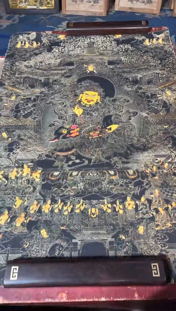 卷轴画龙妹的唐卡tk16