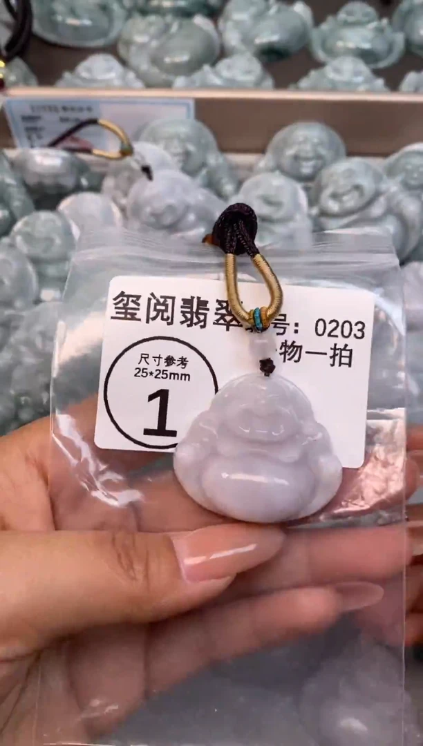 颈饰未镶嵌翡翠大肚佛公0203