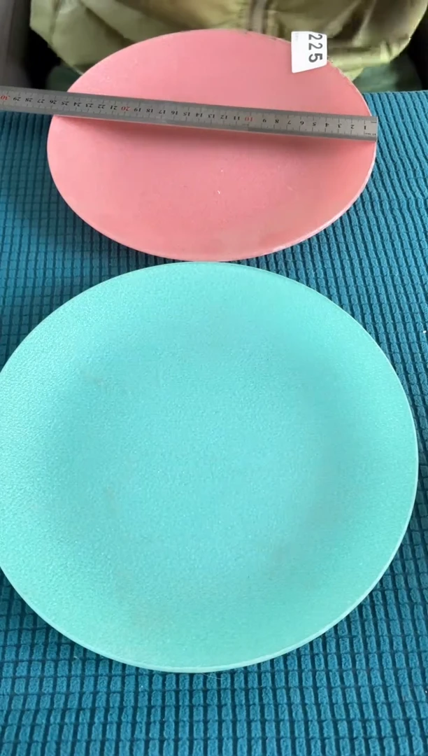 进口食品级钢化玻璃225号直径25cm2个