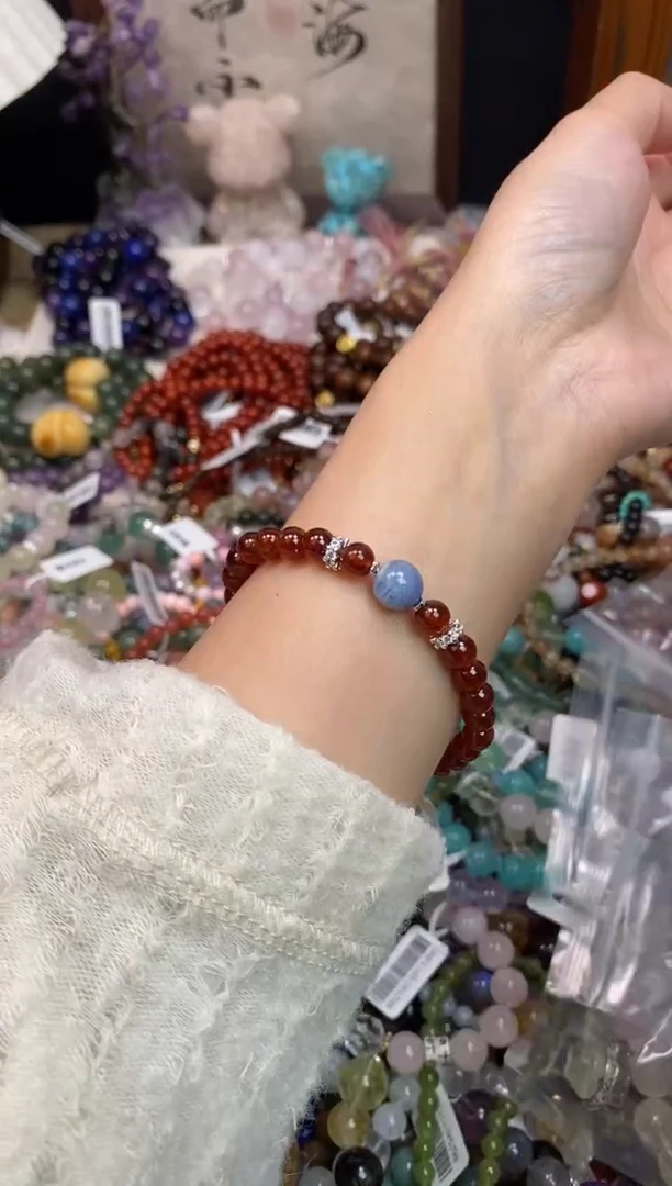 未镶嵌手链石榴石507