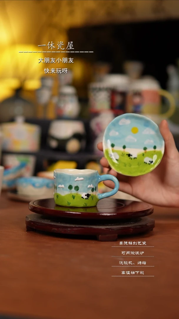 摆件景德镇纯手工陶瓷