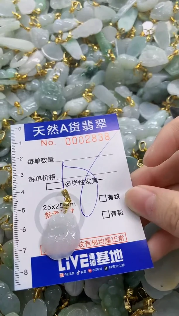 颈饰未镶嵌翡翠天然A货翡翠