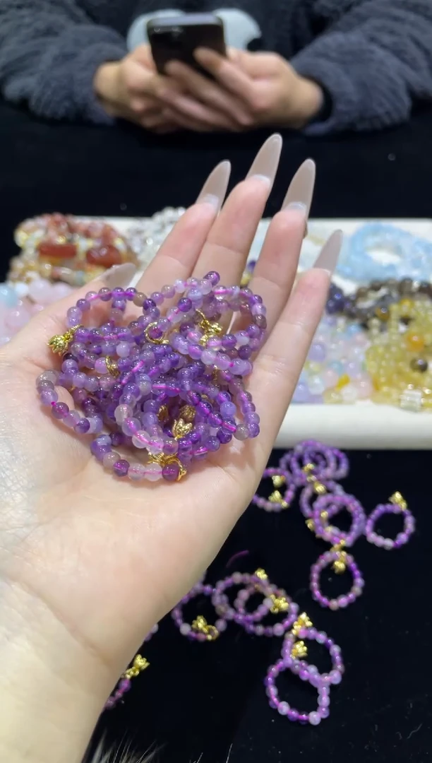 【闪购商品】烟晶手链合金27浮力003