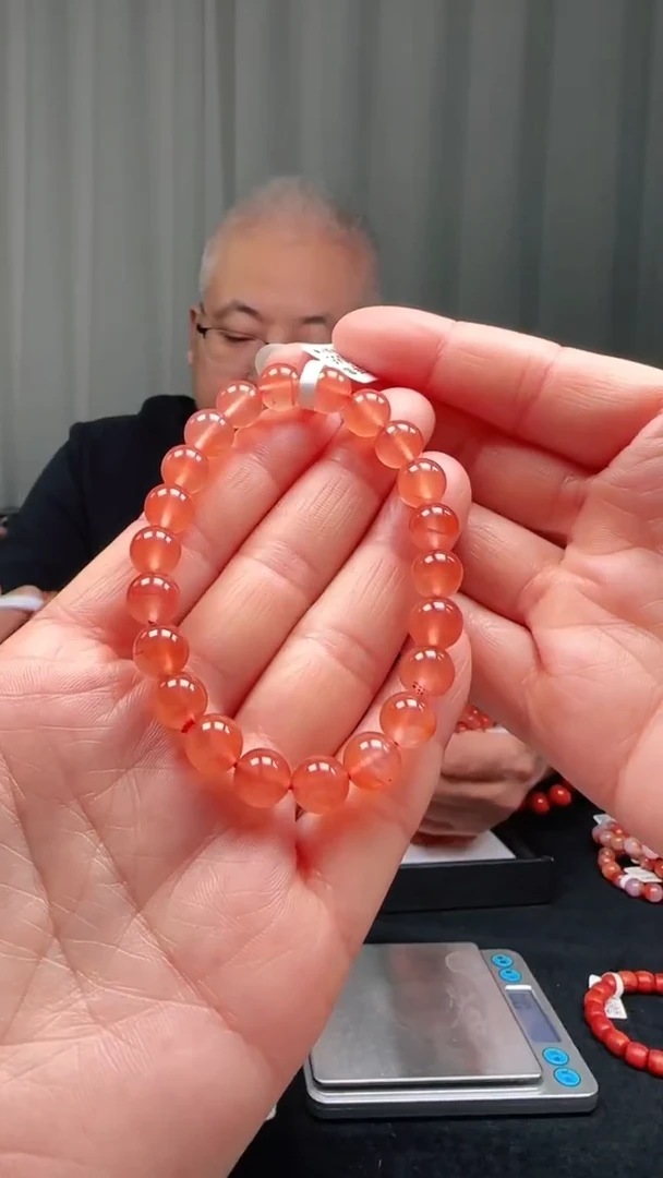 未镶嵌多样性发一件南红玛瑙8mm保山冰粉圆珠单圈