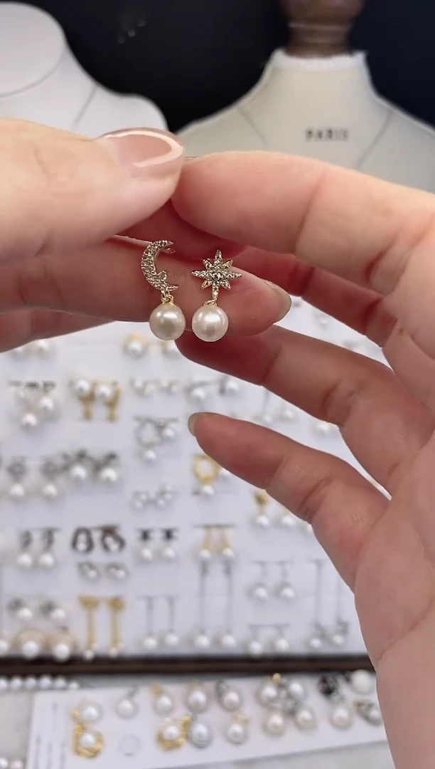 合金耳饰淡水珍珠24