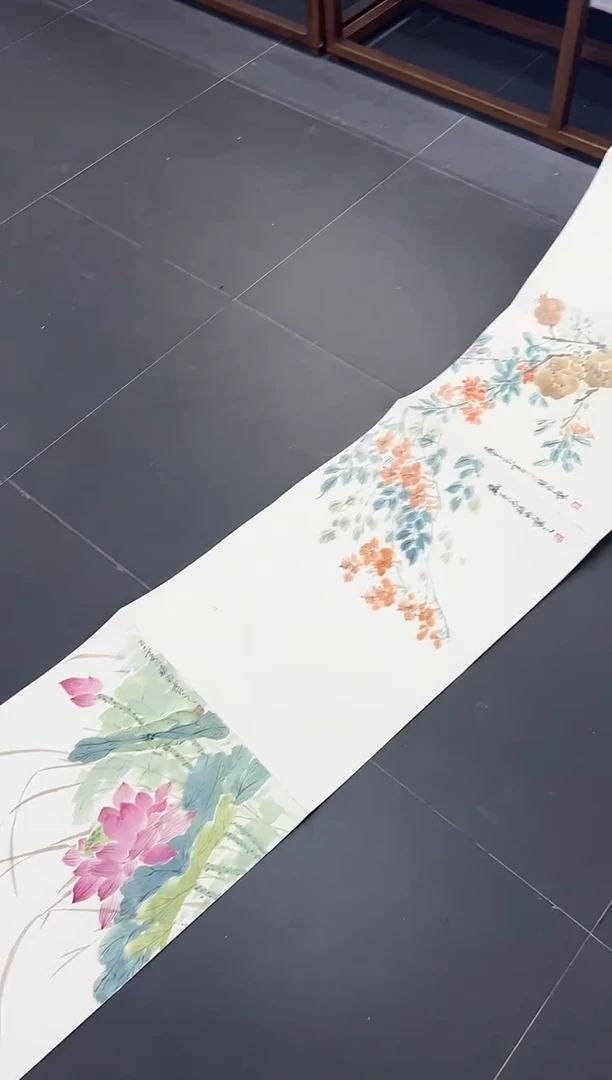绘画十二夏花画册一本0180461