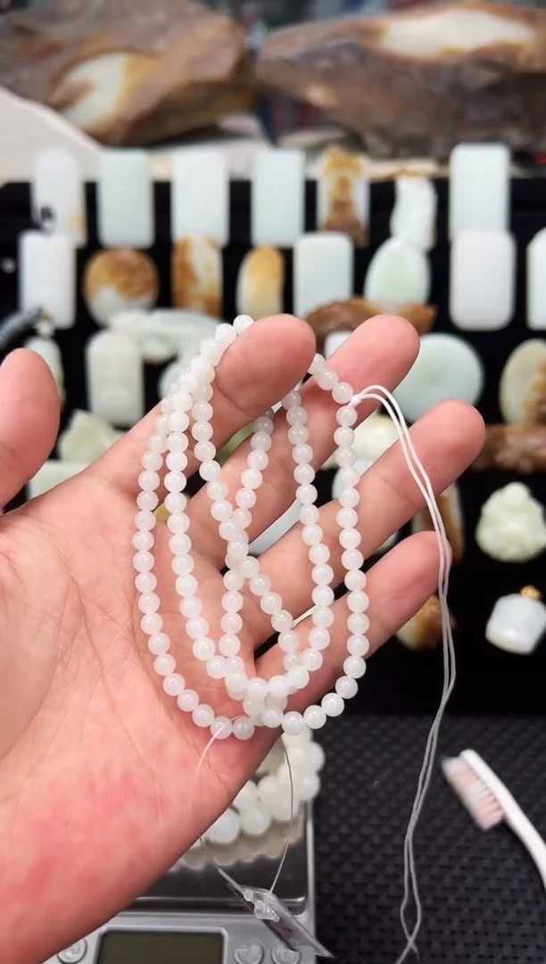 【闪购商品】和田玉颈饰未镶嵌米达挂链卡5