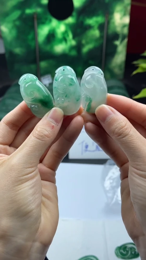 【闪购商品】石英质玉颈饰未镶嵌天然非洲翠如意多样性发一件