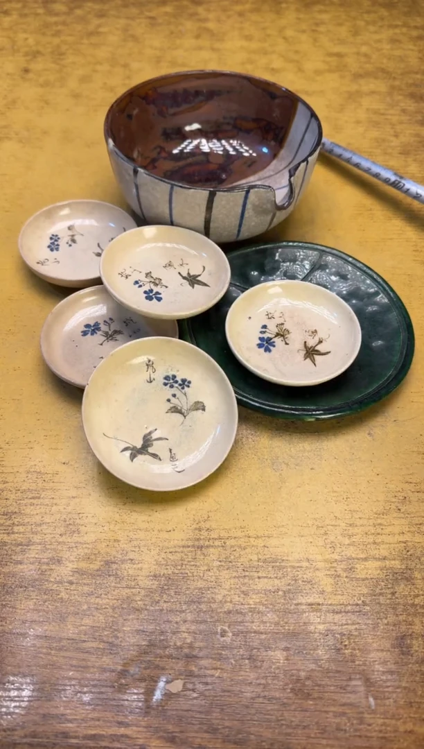 瓷器瓷器瑕疵破破17七件
