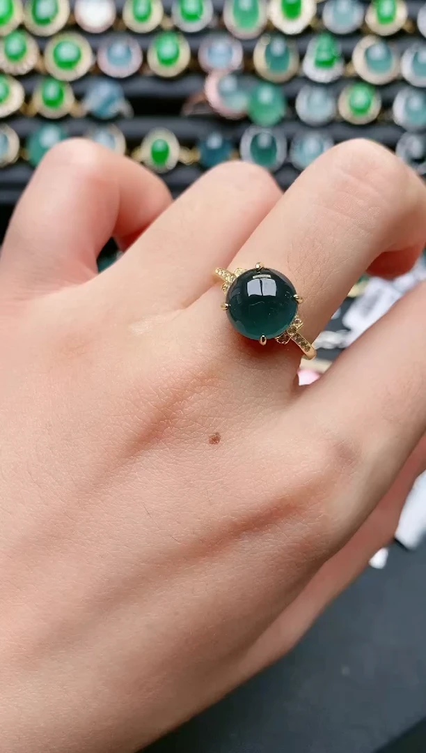 【闪购商品】翡翠戒指银S925镶嵌11111111