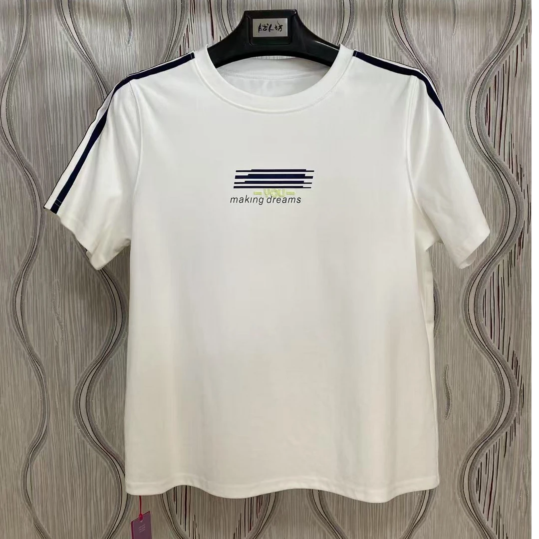 胖人坊大码女装圆领T恤衫4741   衣长69   118