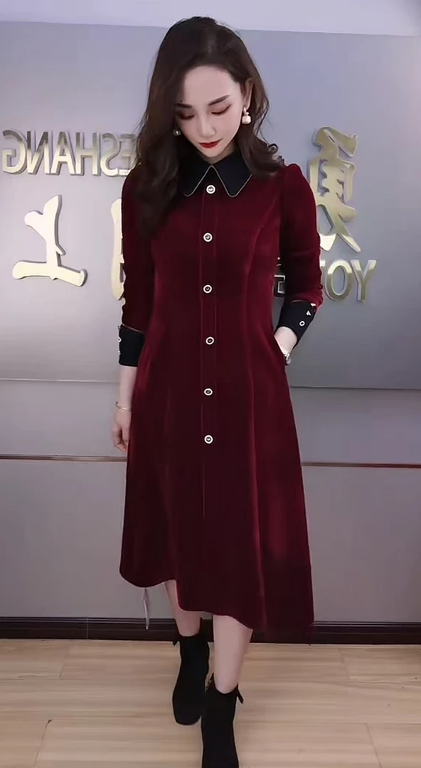 F680 大码妈妈装显瘦气质时尚夏季复古中长款洋气中老年