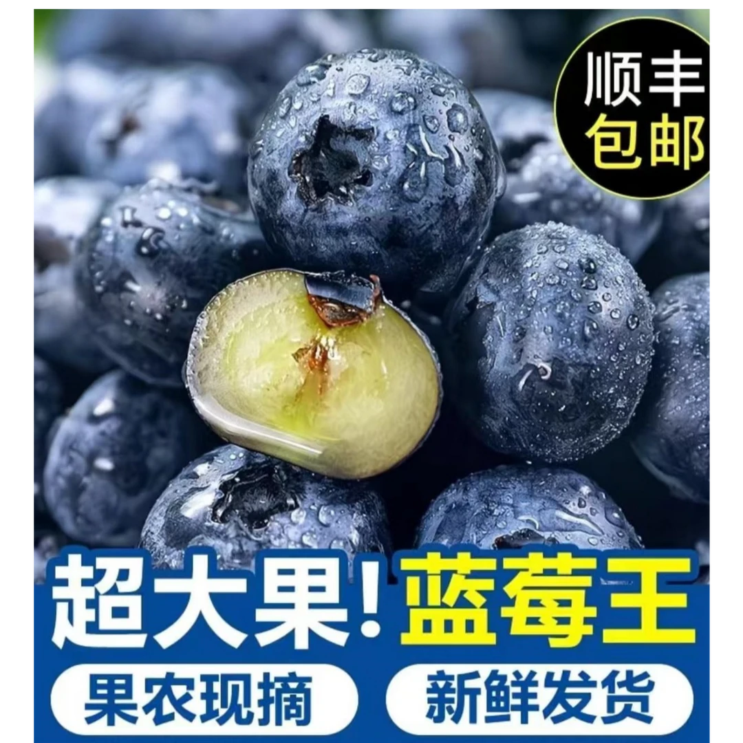秘鲁进口新鲜蓝莓当季水果酸甜可口脆甜多汁