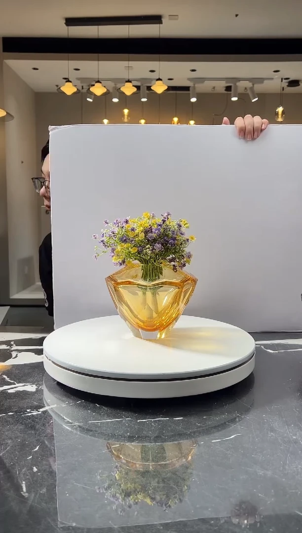 摆件巴比特美学-金色钻石花器
