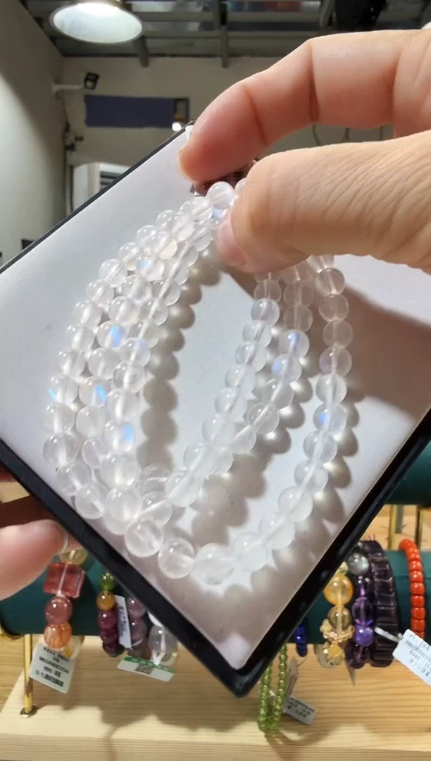 未镶嵌手链月光石优0687 约6mm