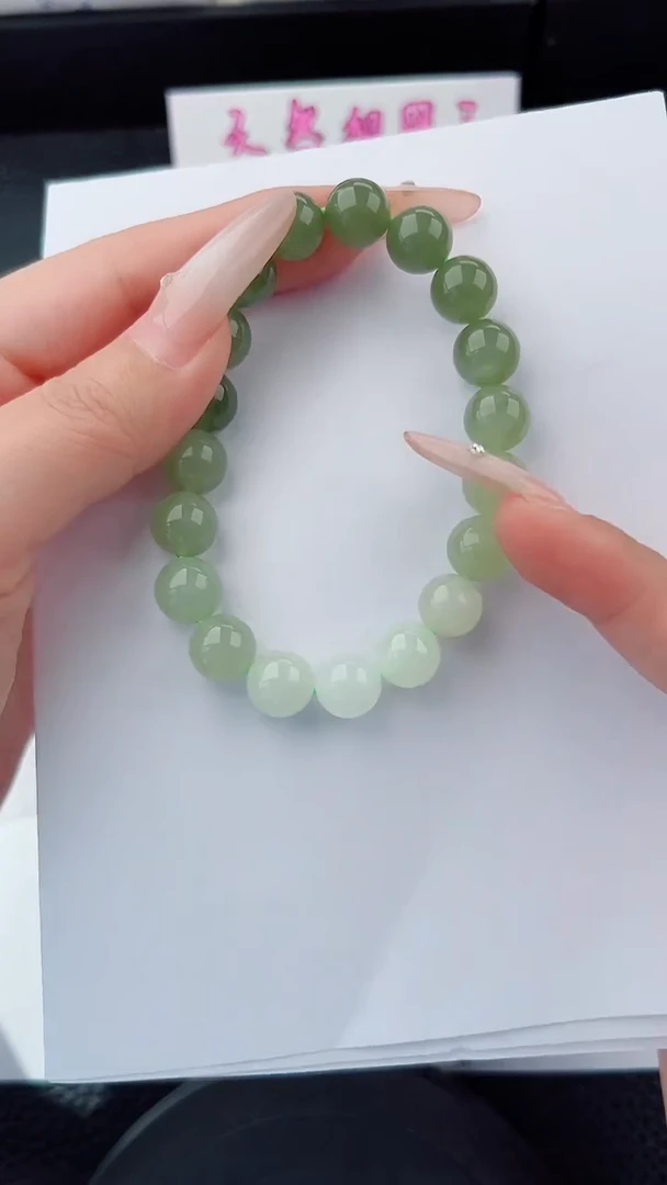 未镶嵌手链和田玉碎玉微色差T