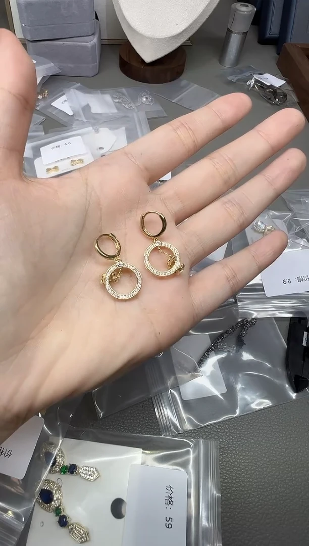 铜合金925银合成立方氧化锆    B90