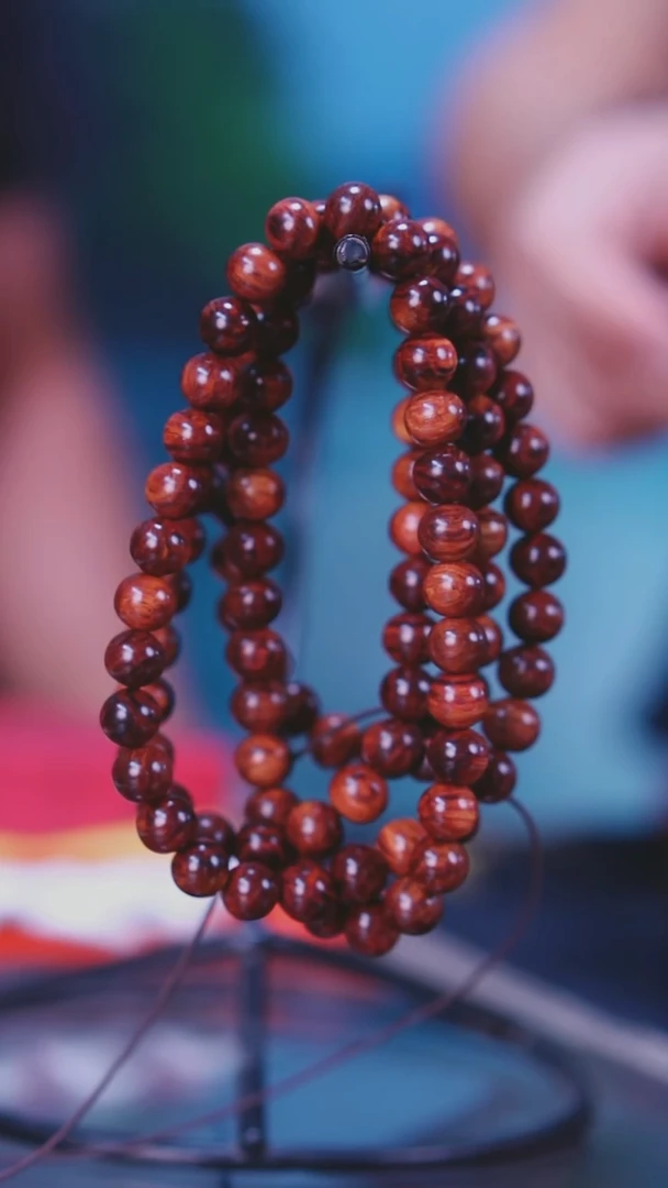 黄花梨/降香黄檀海南黄花梨老油梨1.0长款手串