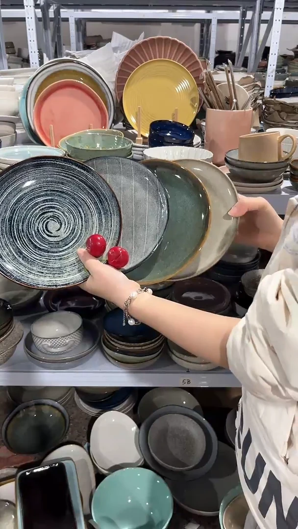 【闪购商品】瓷片外贸尾货瑕疵满20包邮X4 小盘组合