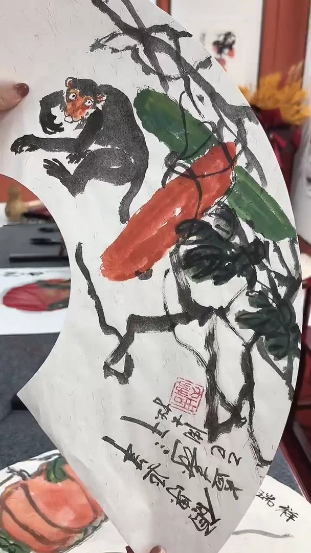 国画周大拙/国画/花鸟