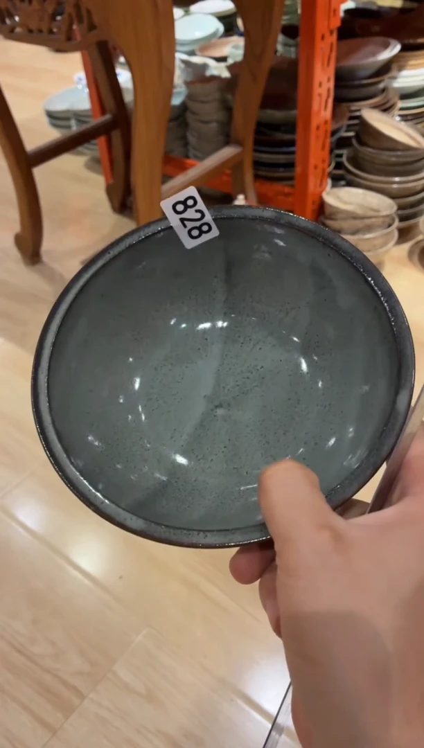 瓷片小**潮828紫砂厚边碗1个