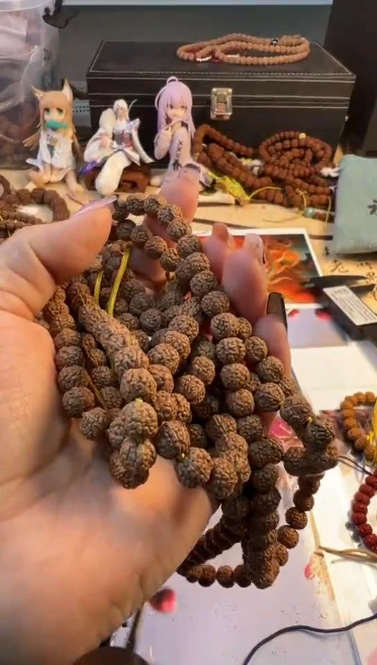 【闪购商品】金刚菩提手串690原桩葛地利一代龙尺寸6-7+